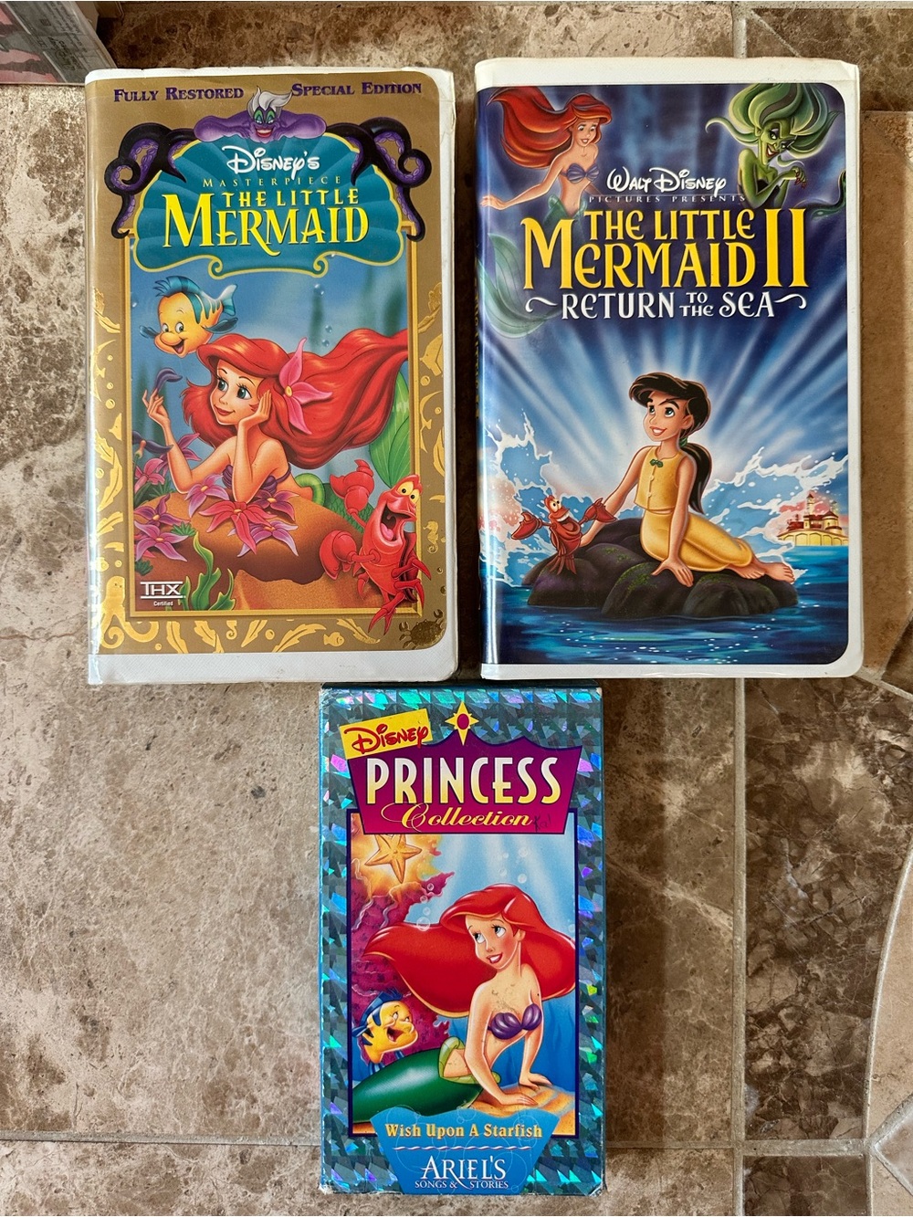 Disney Ariel The Little Mermaid VHS Collection - Picture 1 of 13